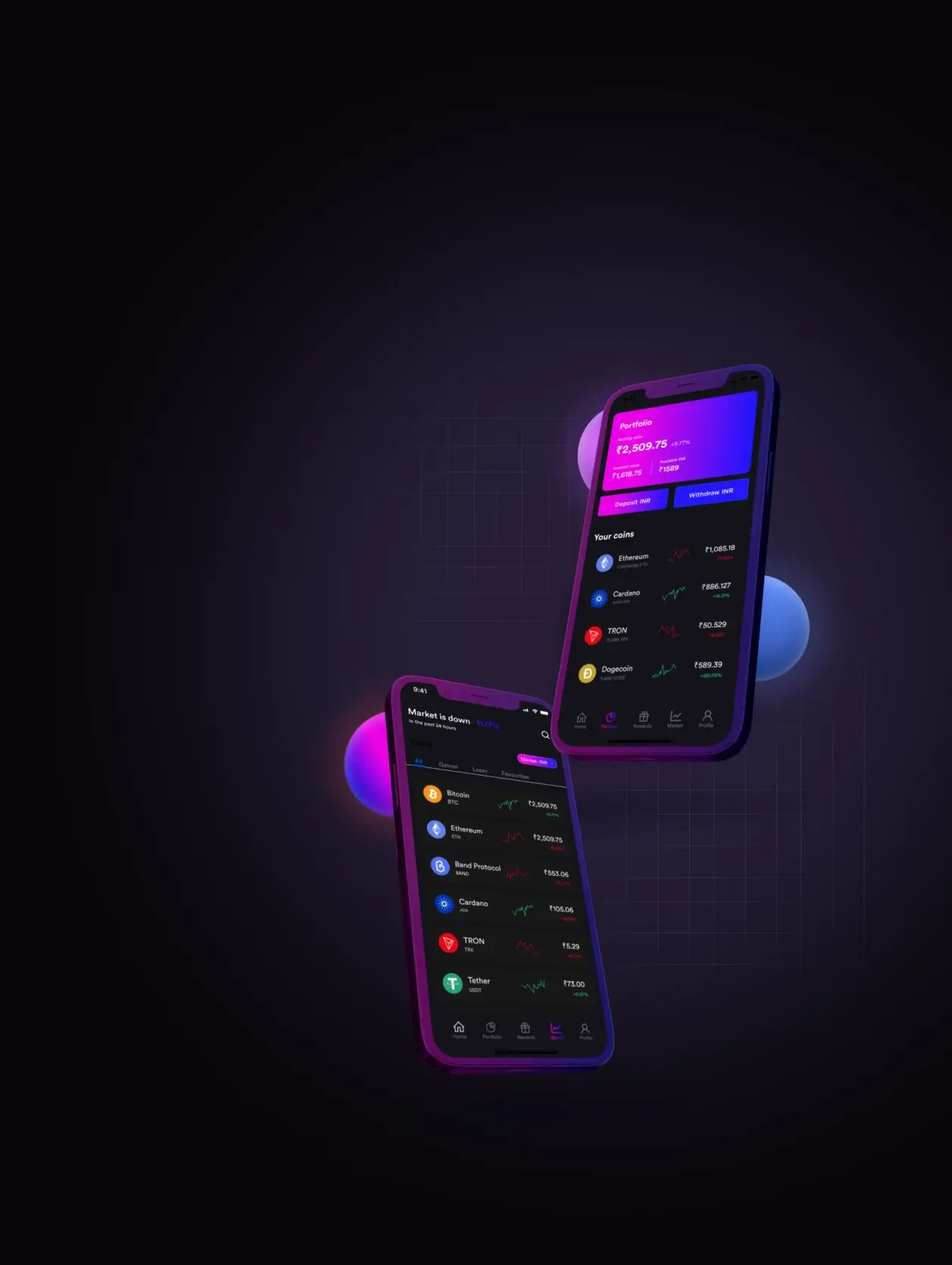 immediate aspect - Create an Account" or "Get Started